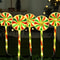 Christmas Solar Candy Cane Pathway Lights 5Pack Outdoor Holiday Lawn Decorations 4