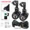 40W LED Motorcycle Auxiliary Spot Driving Fog Lights 6000K Universal For R1200GS F800GS K1600 1