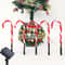 5Pack Solar Christmas Candy Cane Pathway Lights Outdoor Waterproof Holiday Lawn Decorations 4