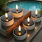 6Pack Solar LED Tea Light Candles Waterproof Outdoor Decor For Garden Camping Lanterns 3