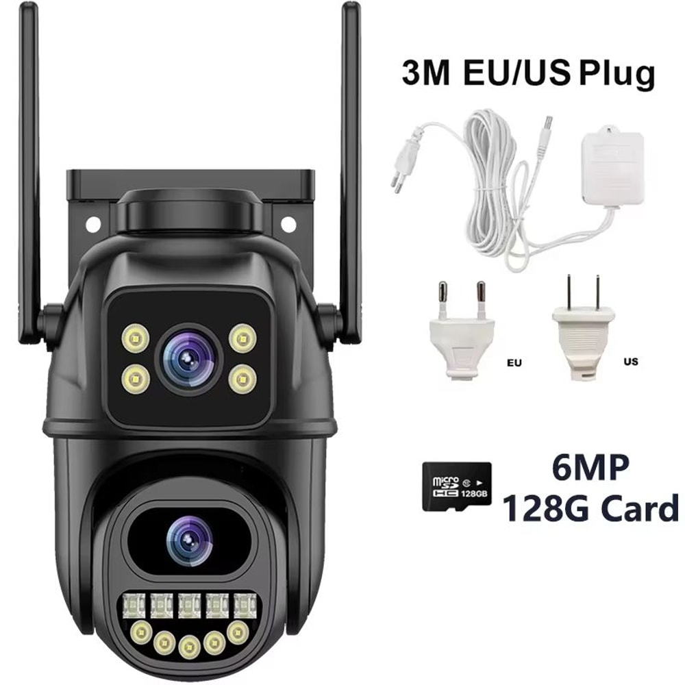 4K 8MP DualLens Outdoor WiFi Security Camera With 5X Zoom And Dual Screen Surveillance 10
