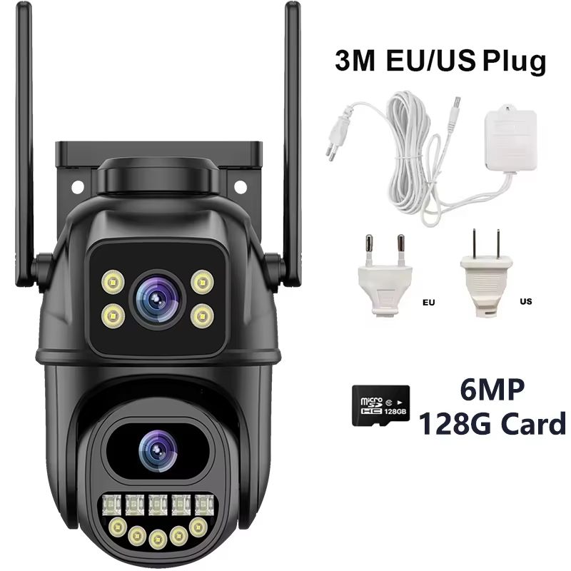 4K 8MP DualLens Outdoor WiFi Security Camera With 5X Zoom And Dual Screen Surveillance 10