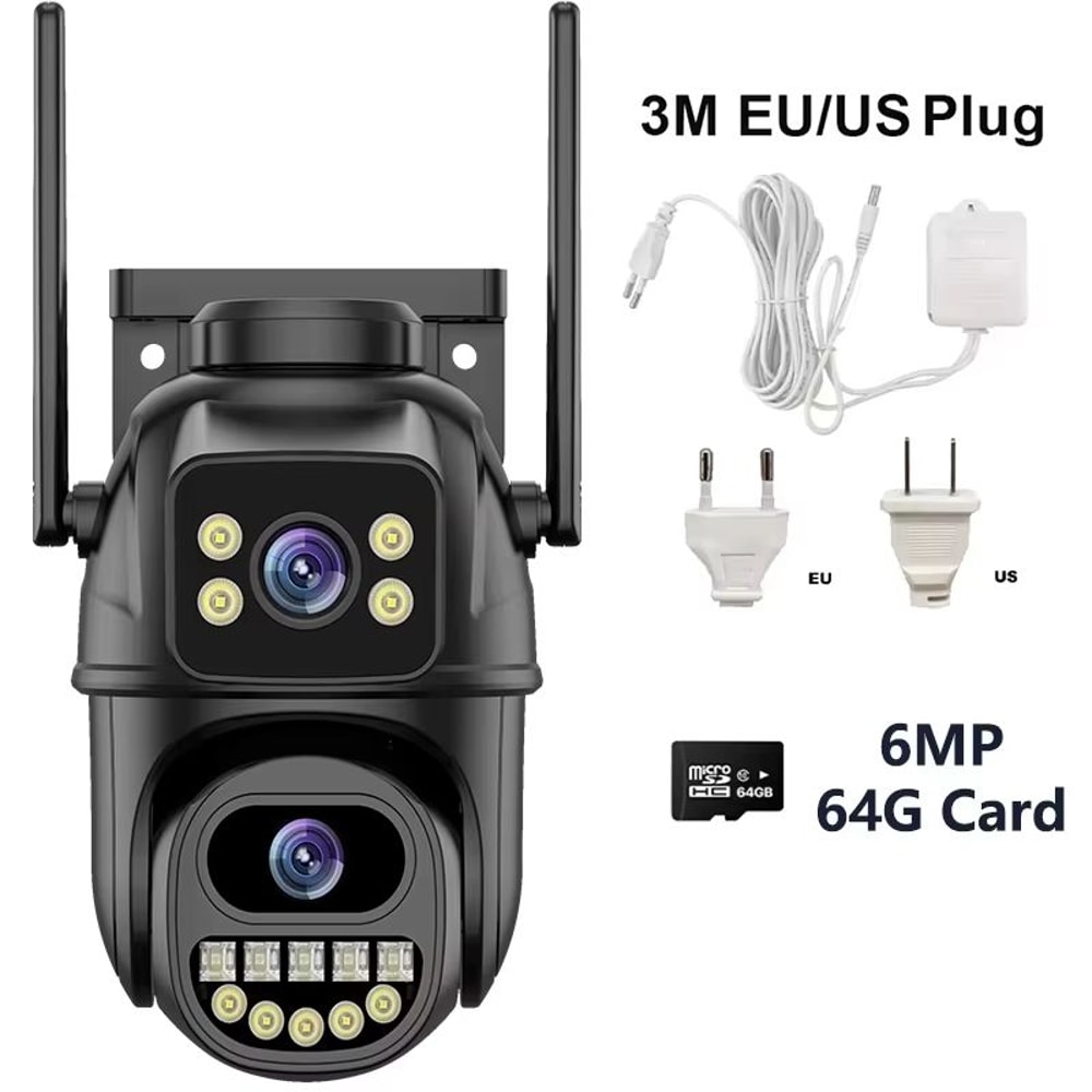 4K 8MP DualLens Outdoor WiFi Security Camera With 5X Zoom And Dual Screen Surveillance 14