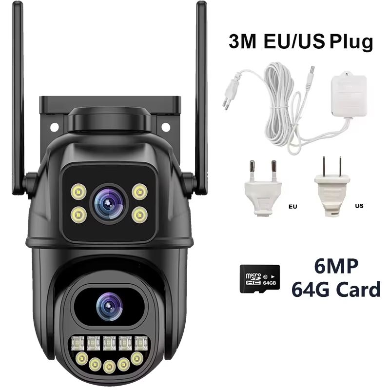 4K 8MP DualLens Outdoor WiFi Security Camera With 5X Zoom And Dual Screen Surveillance 14