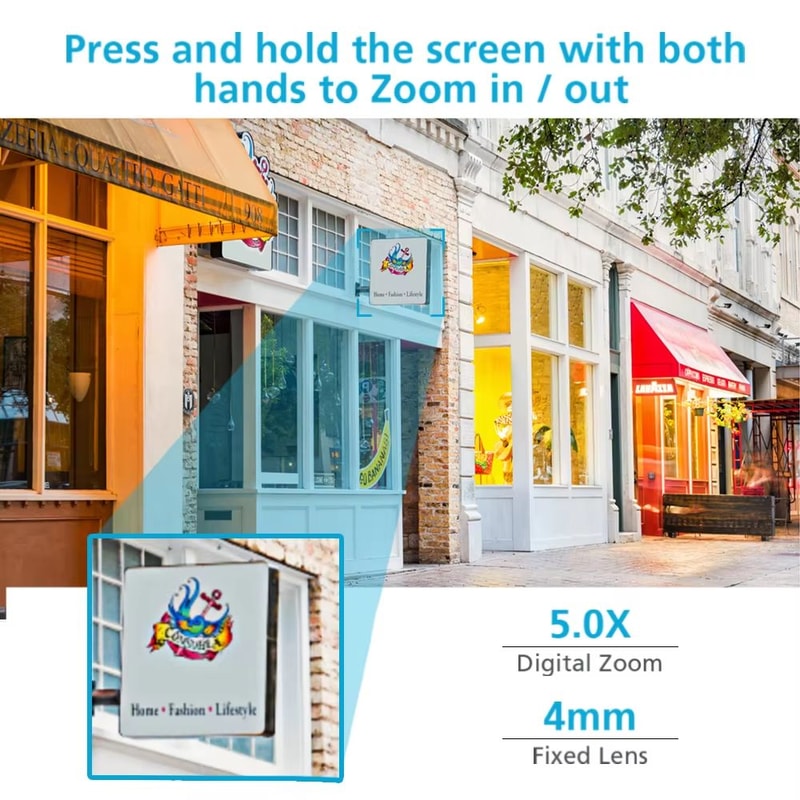 4K 8MP DualLens Outdoor WiFi Security Camera With 5X Zoom And Dual Screen Surveillance 3