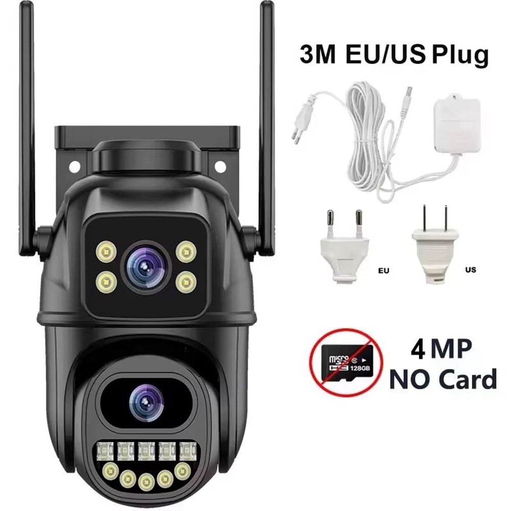 4K 8MP DualLens Outdoor WiFi Security Camera With 5X Zoom And Dual Screen Surveillance 6