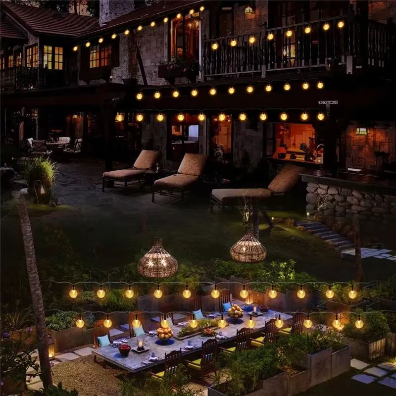 Outdoor Solar Bubble Ball LED String Lights Waterproof Garden Yard Party Decor 5