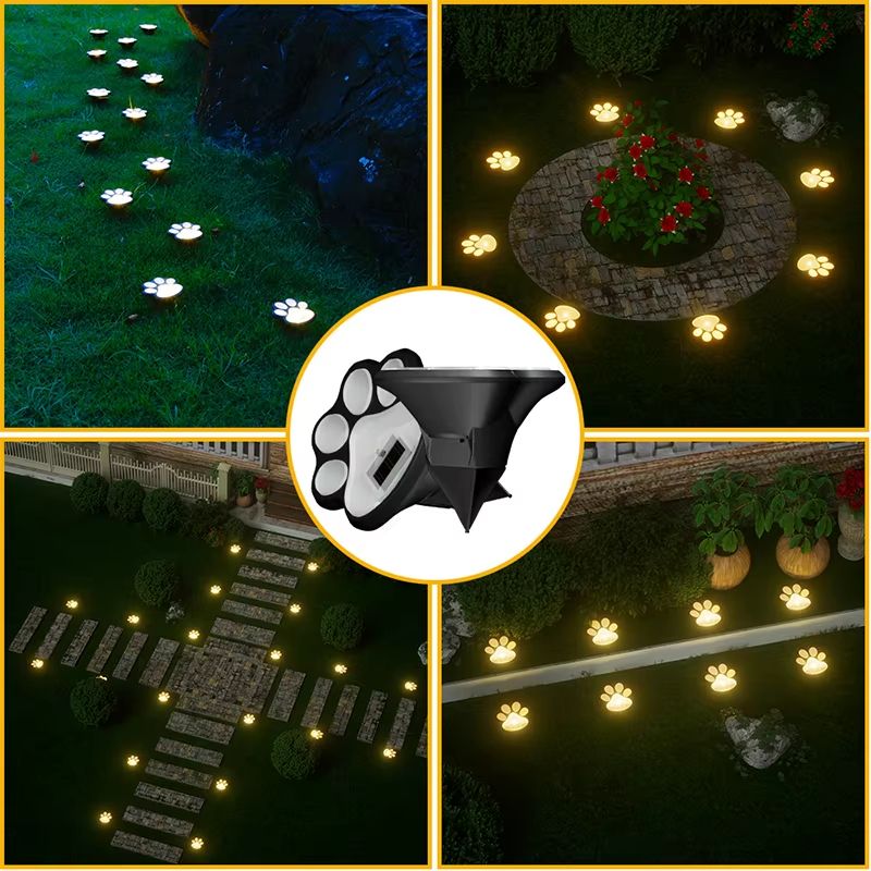 4Pack Solar Dog Claw Outdoor LED Lawn Lights Waterproof Garden Patio Landscape Decor 5