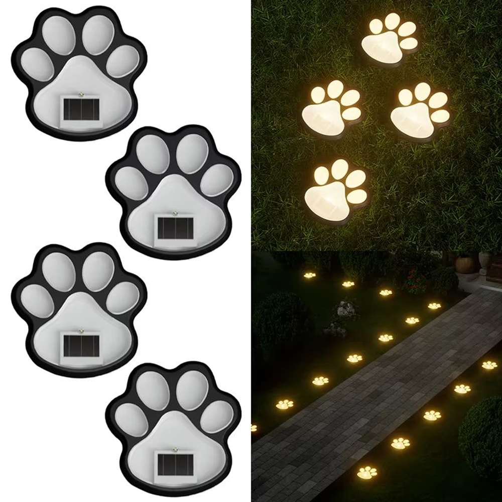 4Pack Solar Dog Claw Outdoor LED Lawn Lights Waterproof Garden Patio Landscape Decor 7