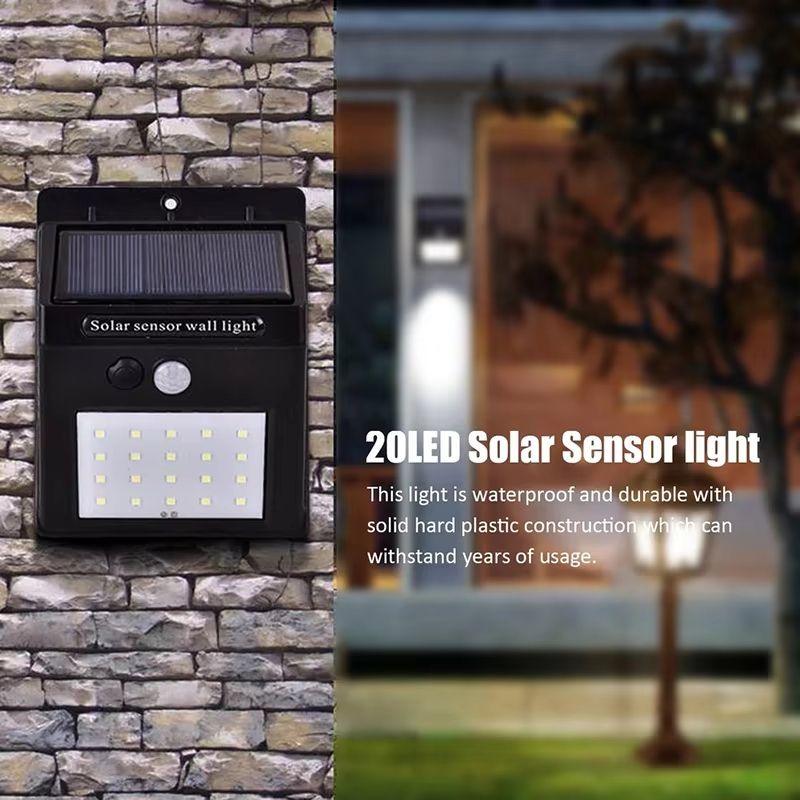 30 LED Solar Motion Sensor Wall Light IP65 Waterproof Outdoor Security LED Lamp 1
