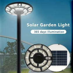 solar ufo outdoor motion sensor street lamp with remote waterproof led garden light