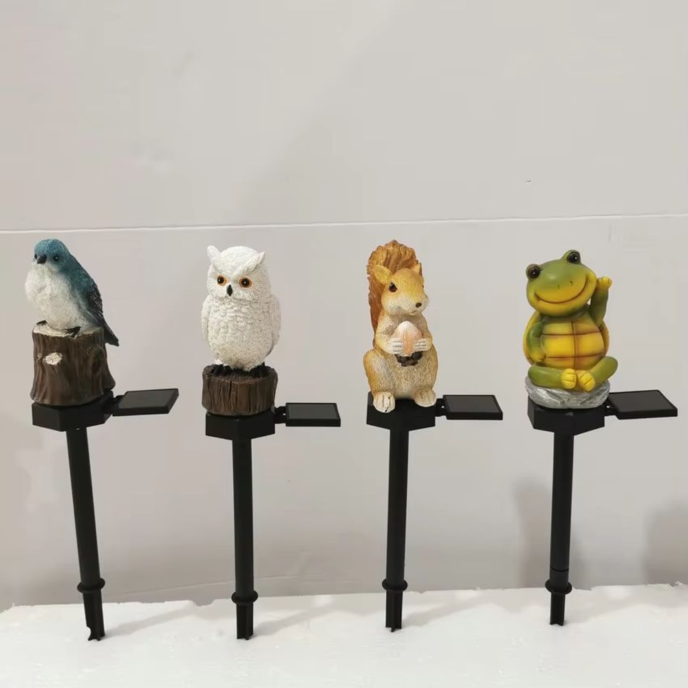 Solar Decorative Animal Garden Lights Waterproof Outdoor Figurine Lawn Lights 2