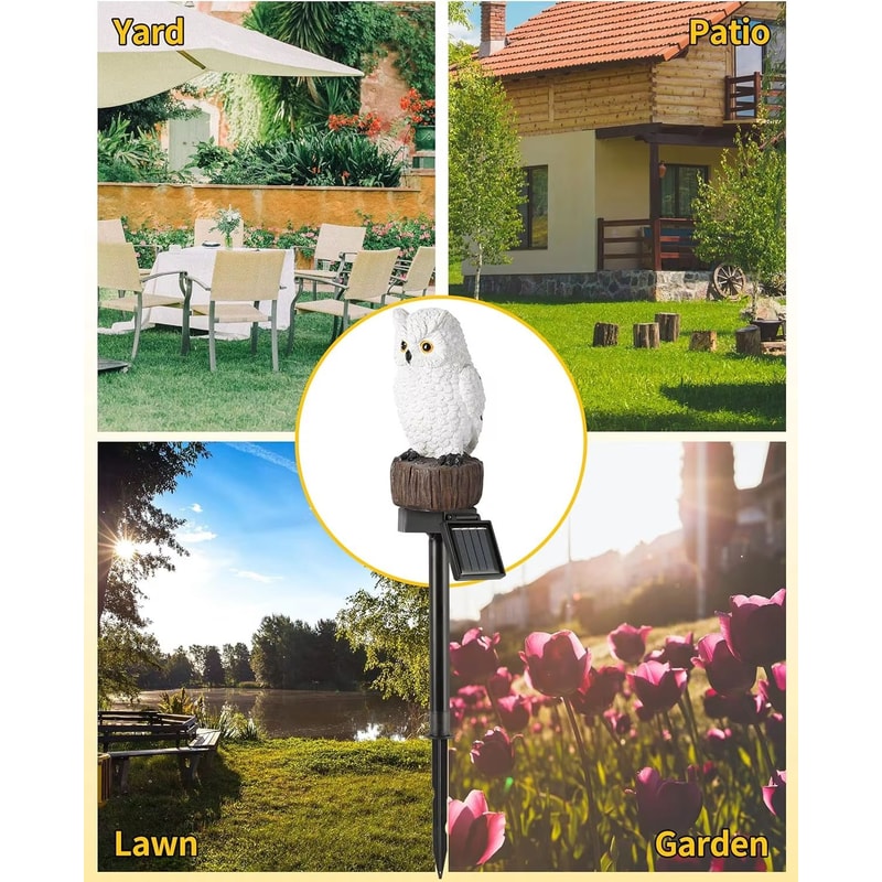Solar Decorative Animal Garden Lights Waterproof Outdoor Figurine Lawn Lights 4