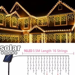 solar 30-led outdoor garden fairy twinkle string lights waterproof 3.5 m holiday party decor