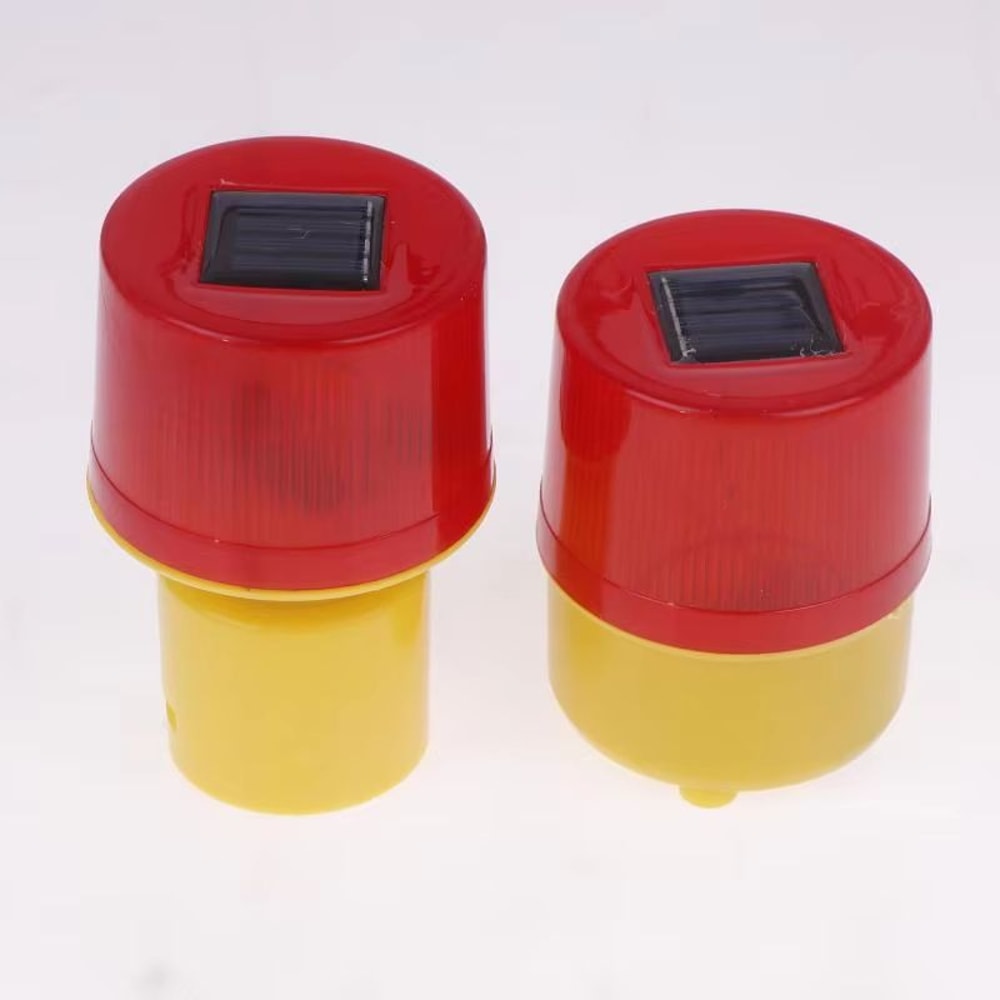 Solar LED Traffic Warning And Crane Safety Beacon Light With Emergency Flashing Lamp 1