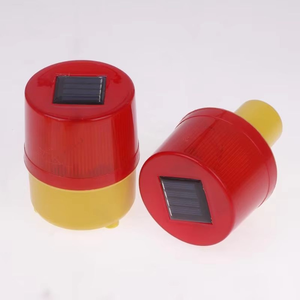 Solar LED Traffic Warning And Crane Safety Beacon Light With Emergency Flashing Lamp 3