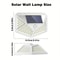100 LED Outdoor Solar Wall Light FourSided Waterproof Garden Patio Courtyard Lamp 2