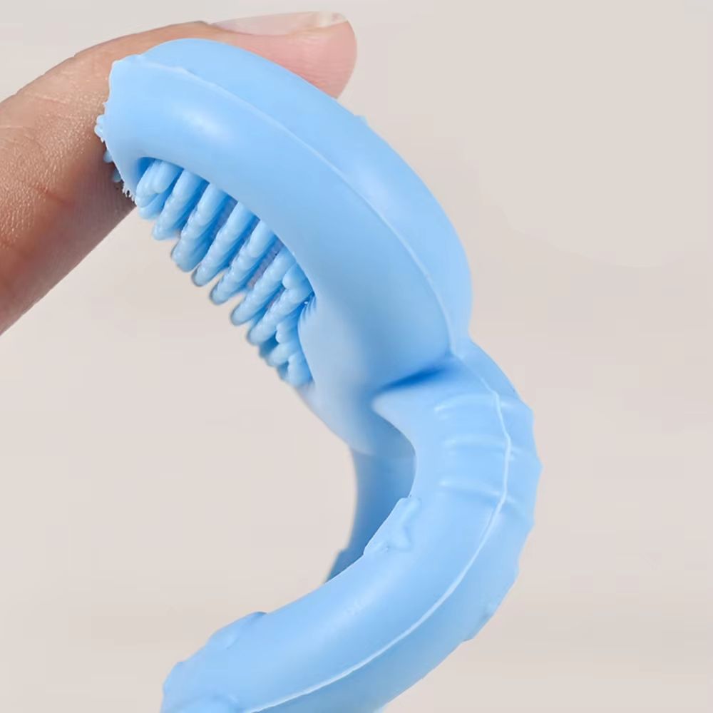 Silicone Baby Teether Ring Cute Animal Shape Soothing Chew Toy 4