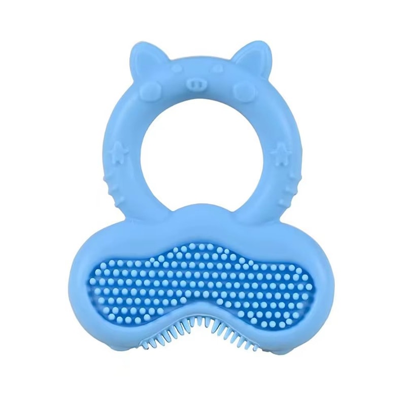 Silicone Baby Teether Ring Cute Animal Shape Soothing Chew Toy 7