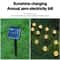 Solar RGB LED Bubble Ball Lights Outdoor 8Mode Waterproof Passage Lawn Garden Lighting 2