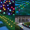 Solar RGB LED Bubble Ball Lights Outdoor 8Mode Waterproof Passage Lawn Garden Lighting 4