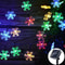 Solar LED Snowflake Fairy String Lights Outdoor 8Mode Waterproof Garden Patio Christmas Tree Party 0