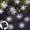 Solar LED Snowflake Fairy String Lights Outdoor 8Mode Waterproof Garden Patio Christmas Tree Party 6