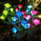 Solar 5Head Rose Flower LED Outdoor Landscape Light Waterproof Garden Lawn Yard Path Decorative Lam 4