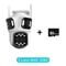 ThreeLens PTZ Outdoor WiFi IP Security Camera 6K4K AutoTracking Wireless CCTV With TripleScreen Mon 9