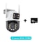 ThreeLens PTZ Outdoor WiFi IP Security Camera 6K4K AutoTracking Wireless CCTV With TripleScreen Mon 12