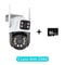 ThreeLens PTZ Outdoor WiFi IP Security Camera 6K4K AutoTracking Wireless CCTV With TripleScreen Mon 13