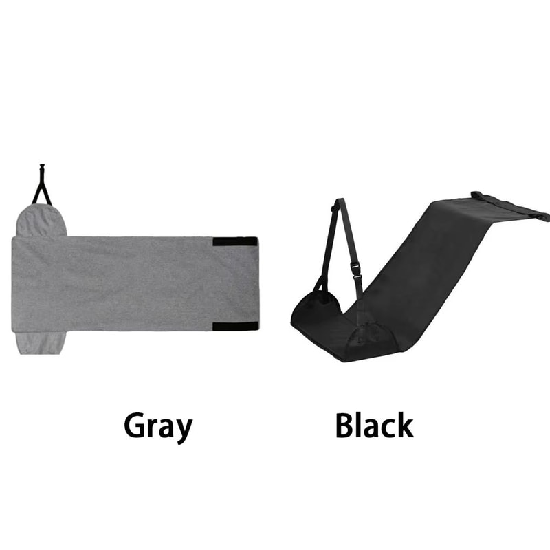 Adjustable Travel Foot Hammock For Flights LongHaul Plane Leg Rest Support 5