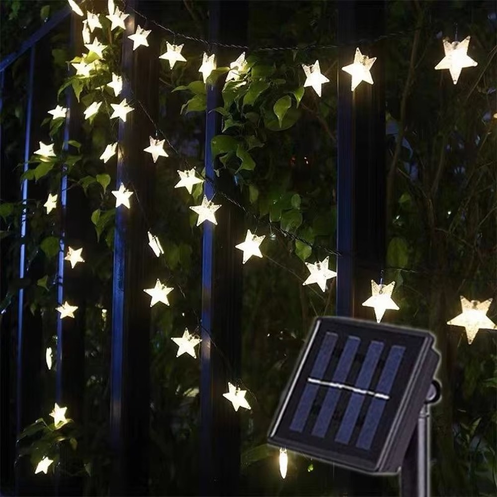 Solar Star String Lights 164ft 23ft 394ft Outdoor LED Fairy Lights For Garden Patio Christmas Wed 1