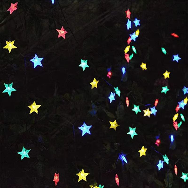 Solar Star String Lights 164ft 23ft 394ft Outdoor LED Fairy Lights For Garden Patio Christmas Wed 4