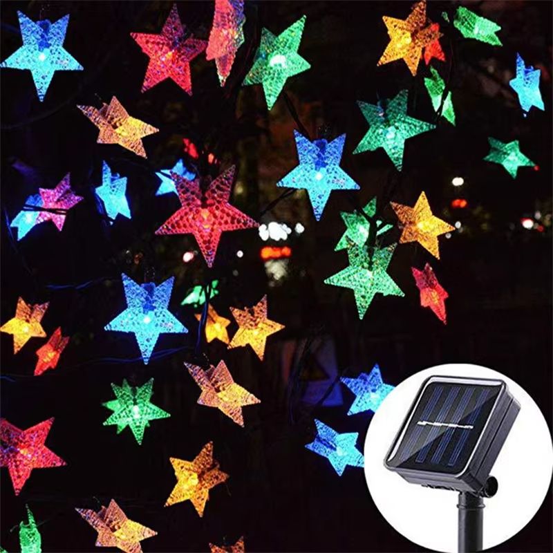 Solar Star String Lights 164ft 23ft 394ft Outdoor LED Fairy Lights For Garden Patio Christmas Wed 7