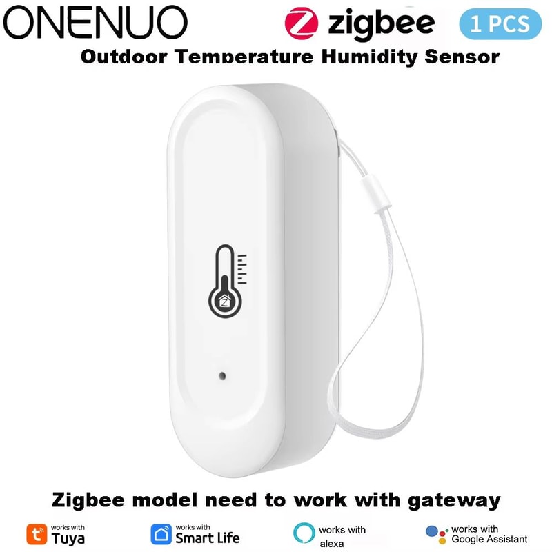 Smart Outdoor Temperature And Humidity Sensor With WiFi Zigbee And App Control 7