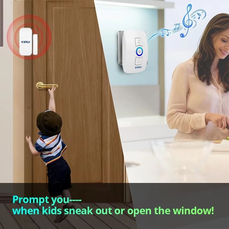 KERUI M525 Wireless Home Doorbell With 32Tone Chime And Security Alarm 1