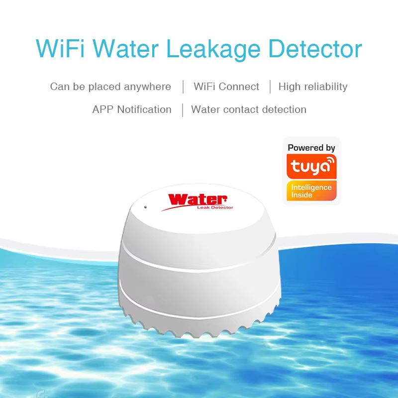 Tuya WiFi Smart Water Leak And Flood Sensor With App Alerts And AlexaGoogle Control 1