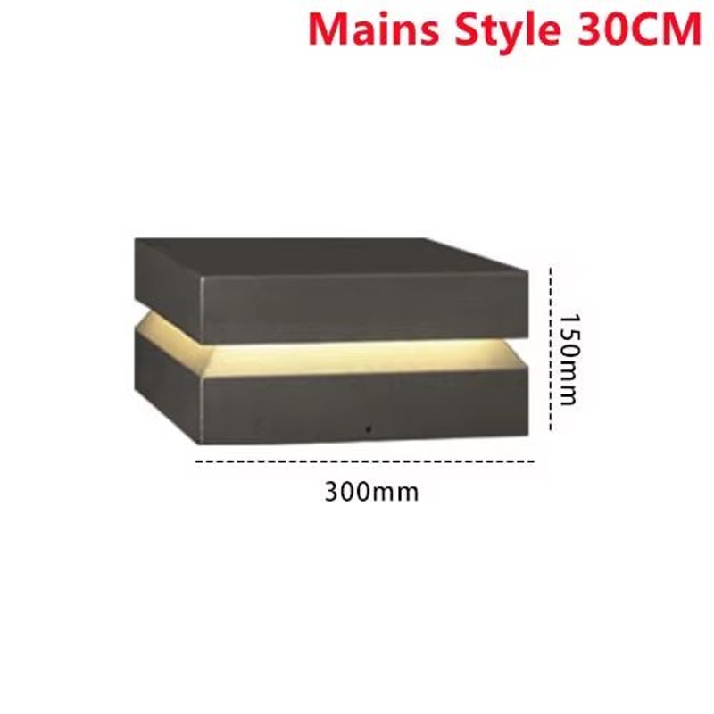 Solar IP65 Outdoor LED Square Garden Lamp For Fence Pillar Door Post 7