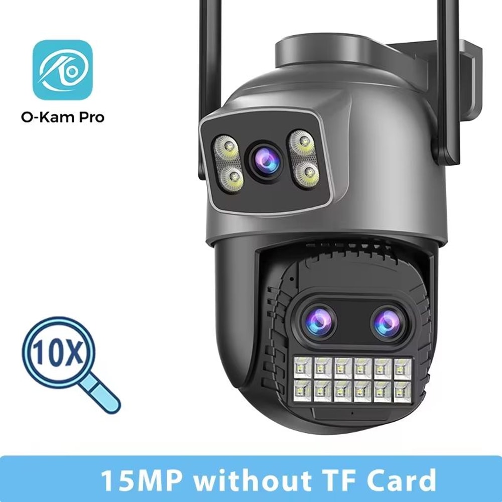 BESDER 15MP Outdoor WiFi PTZ Security Camera With Dual Screens And 10X Zoom 11