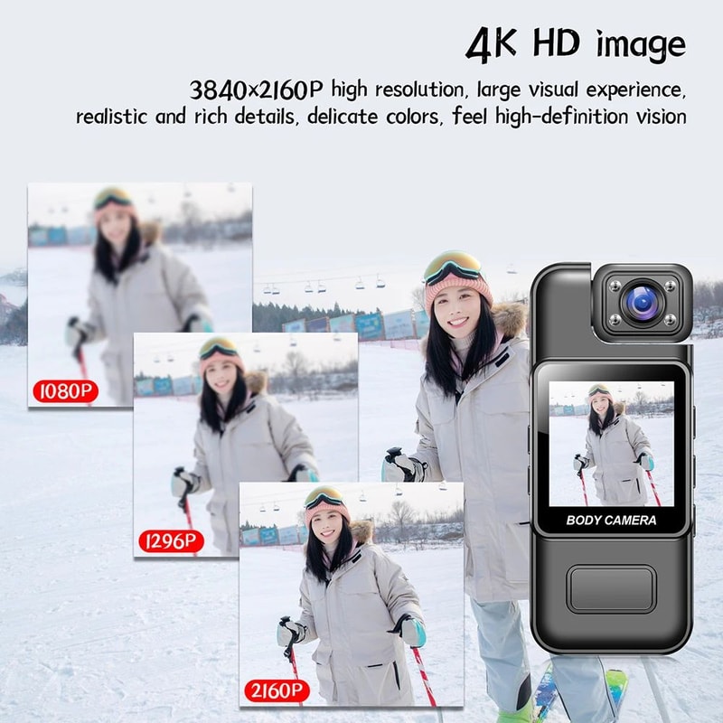 4K WiFi Mini Portable Camera With Infrared Night Vision And HD Recording 4