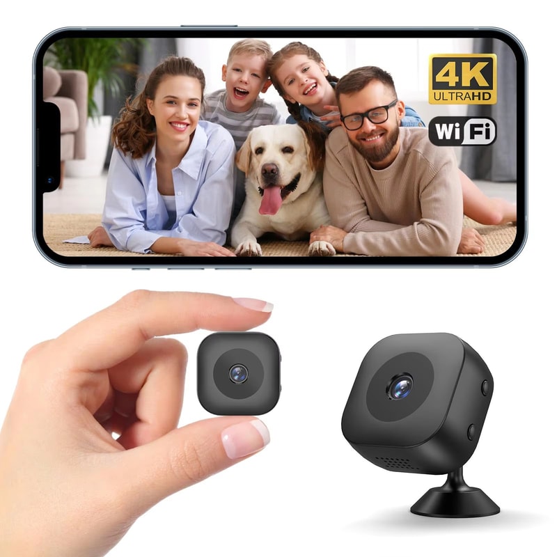 Mini 4K WiFi Wireless Security Camera With Remote Monitoring And Night Vision 6