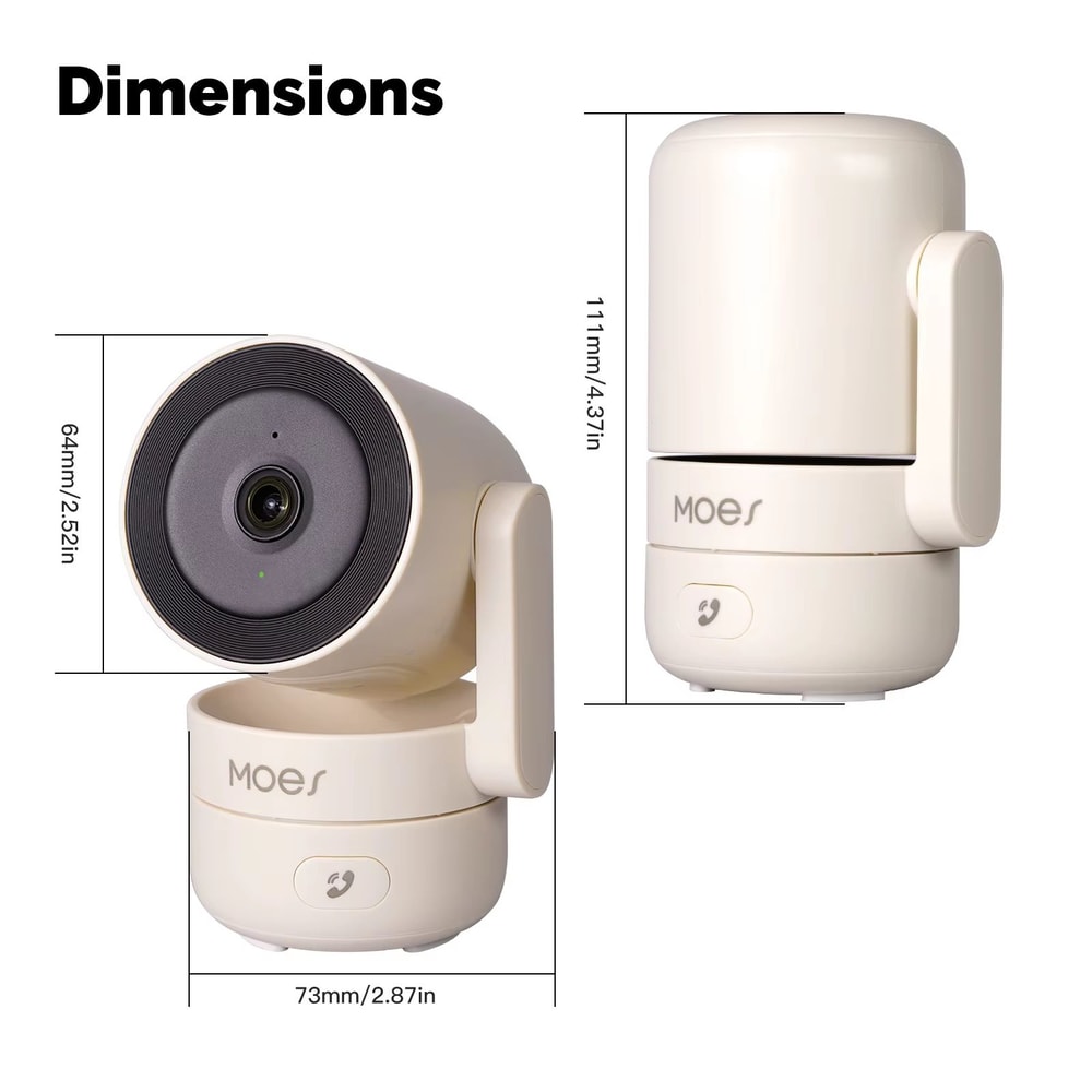MOESTuya 4MP WiFi Indoor PanTilt Smart Security Camera With Night Vision 5
