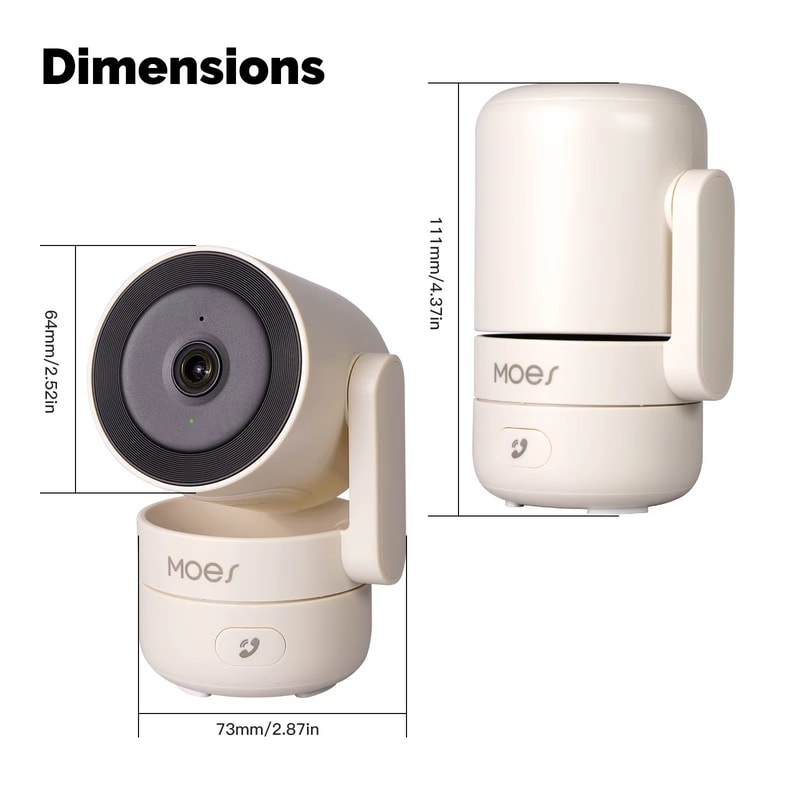 MOESTuya 4MP WiFi Indoor PanTilt Smart Security Camera With Night Vision 5