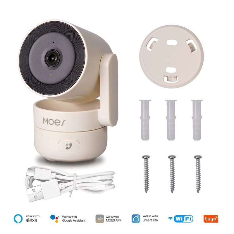 MOESTuya 4MP WiFi Indoor PanTilt Smart Security Camera With Night Vision 6