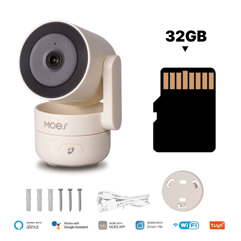 MOESTuya 4MP WiFi Indoor PanTilt Smart Security Camera With Night Vision 7
