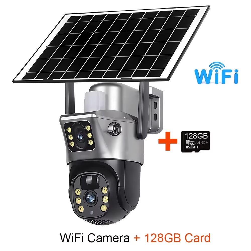 4GWiFi Solar 8MP 4K Dual Lens Outdoor Security Camera With PIR Night Vision And Long Battery Life 9