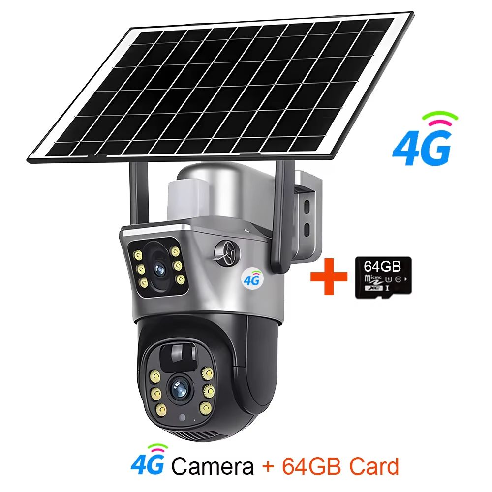 4GWiFi Solar 8MP 4K Dual Lens Outdoor Security Camera With PIR Night Vision And Long Battery Life 11