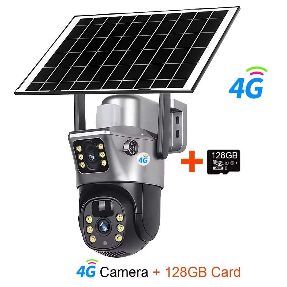 4GWiFi Solar 8MP 4K Dual Lens Outdoor Security Camera With PIR Night Vision And Long Battery Life 13