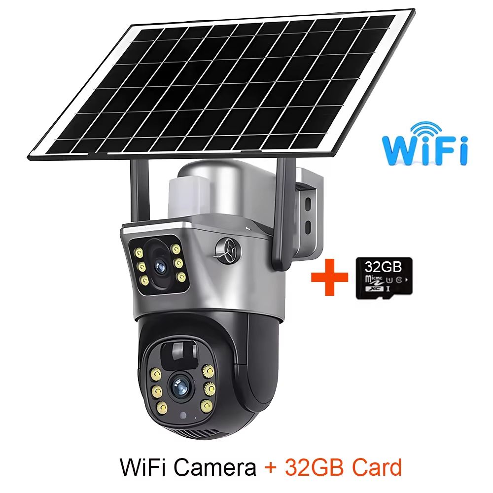 4GWiFi Solar 8MP 4K Dual Lens Outdoor Security Camera With PIR Night Vision And Long Battery Life 7